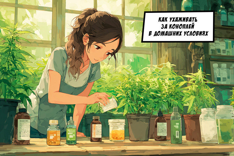 Как ухаживать за коноплей в домашних условиях