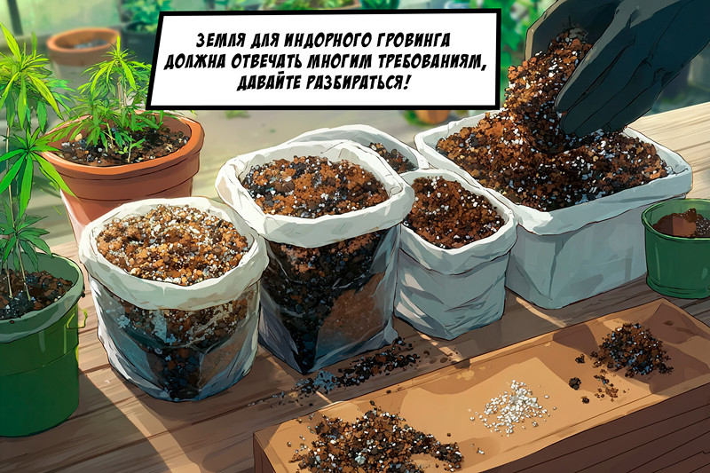 Грунт для домашнего выращивания конопли